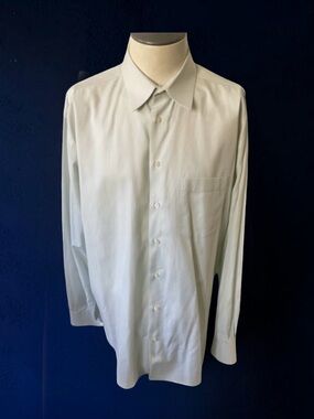 ARMANI COLLEZIONI BUTTON DOWN DRESS SHIRT SIZE 17 LARGE